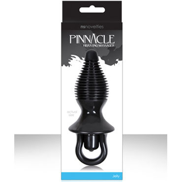 NS Novelties Pinnacle Vibrating Pleasure Plug, черный, Анальная пробка с вибрацией