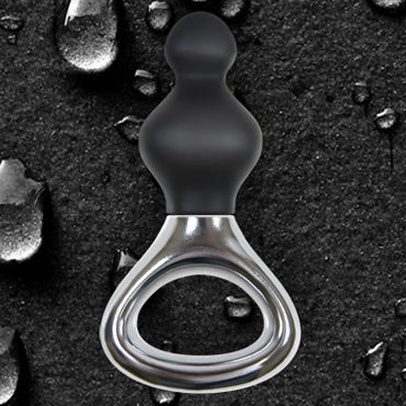 NS Novelties Jolie Platinum Plug, черный - Эргономичная анальная елочка малого размера - купить в секс шопе