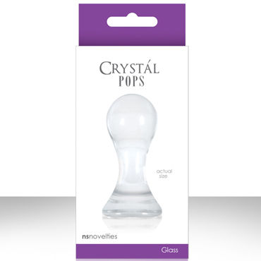 NS Novelties Crystal Pops, прозрачный, Стеклянная пробочка маленького размера