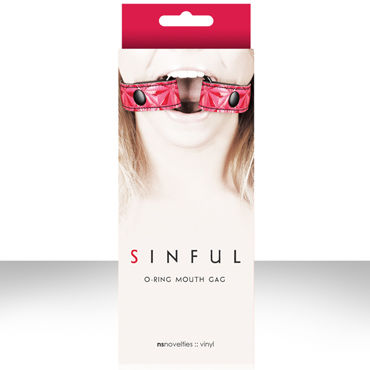 NS Novelties Sinful O-Ring Mouth Gag, розовый, Расширитель для рта