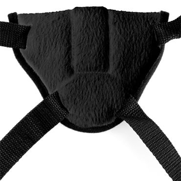 Pipedream Vibrating Plush Harness - Трусики с вибропулей для страпона - купить в секс шопе