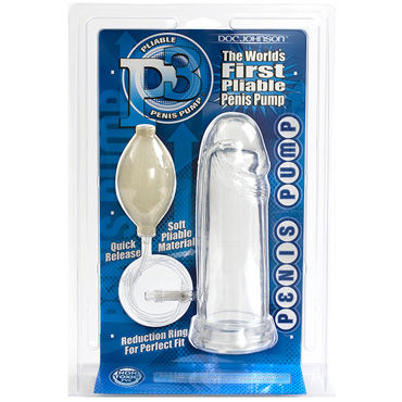 Doc Johnson P3 Penis Pump, прозрачный — фото 3
