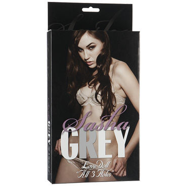 Doc Johnson Sasha Grey - Надувная кукла с лицом порно звезды - купить в секс шопе