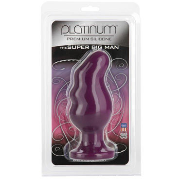 Doc Johnson Platinum The Super Big Man, фиолетовый - Анальная втулка большого размера - купить в секс шопе
