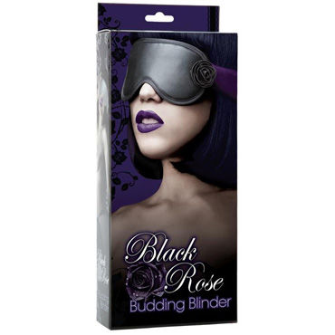 Doc Johnson Black Rose Budding Blinder - Маска на глаза - купить в секс шопе