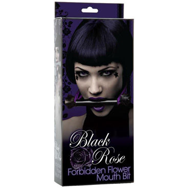 Doc Johnson Black Rose Forbidden Flower - Мягкий кляп - купить в секс шопе
