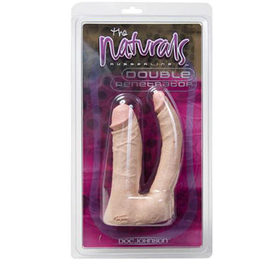 Doc Johnson The Naturals Double Penetrator - Анально-вагинальный фаллос - купить в секс шопе