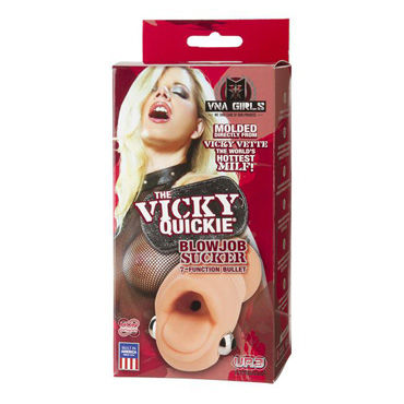 Doc Johnson Vicky Vette - Мастурбатор в форме ротика с вибрацией - купить в секс шопе