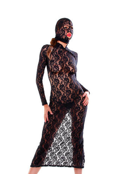 Fetish Fantasy Lingerie Lace Disgrace, Кружевное платье с маской