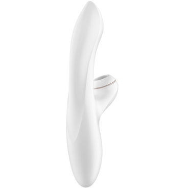 Satisfyer Pro G-Spot Rabbit, белый - Вибромассажер с вакуум-волновой стимуляцией клитора - купить в секс шопе