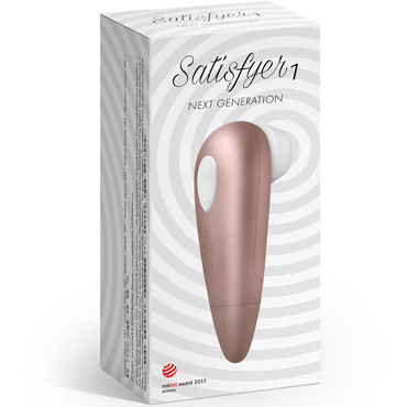 Satisfyer Number One, золотисто-розовый - фото, отзывы