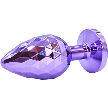 Kanikule Рельефная анальная пробка Small, фиолетовая - фото, отзывы