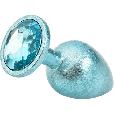 Kanikule Алюминивая анальная пробка Medium, голубая - фото, отзывы