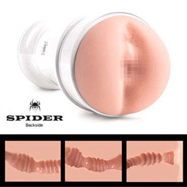 Spider Backside Hands Free, белый - Мастурбатор-попка с креплением - купить в секс шопе