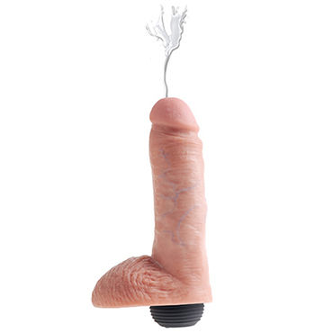Pipedream Squirting King Cock with Balls, 20.3см - фото, отзывы
