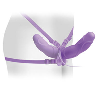Pipedream Penetrix Dildo 25 см - Двухсторонний страпон с вибрацией - купить в секс шопе