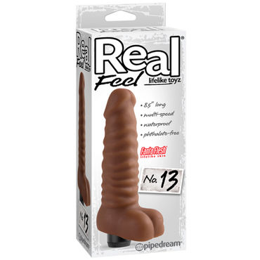Pipedream Real Feel № 13, мулат, Реалистичный водонепроницаемый вибратор