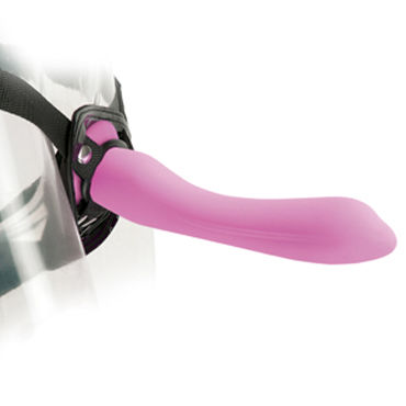Pipedream Fetish Fantasy Elite 17,5 см, розовая - Водонепроницаемый стимулятор на присоске + маска - купить в секс шопе