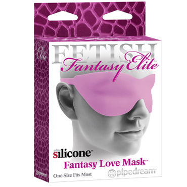 Pipedream Fantasy Love Mask, розовая, Маска на застежках