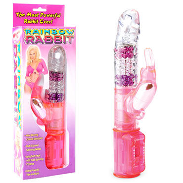 Pipedream Rainbow Rabbit вибратор, 19 см — фото 1