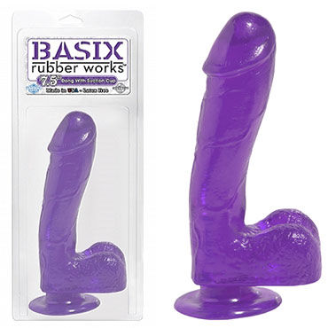 Pipedream Basix with Suction Cup 19 см фиолетовый — фото 1