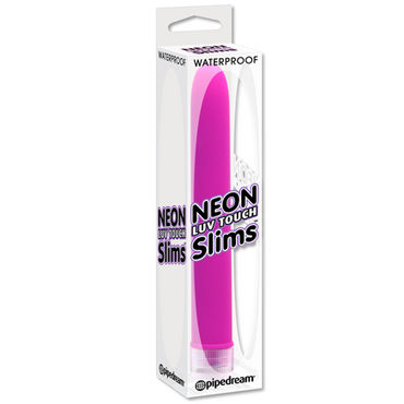 Pipedream Neon Slim фиолетовый - Вибратор с нежнейшим покрытием - купить в секс шопе