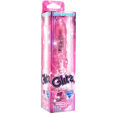 Pipedream Glitz розовый - Вибромассажер с текстурной поверхностью - купить в секс шопе