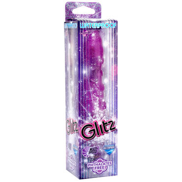 Pipedream Glitz фиолетовый - Вибромассажер с текстурной поверхностью - купить в секс шопе