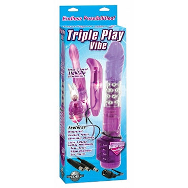 Pipedream Triple Play Vibe - Набор разнообразных вибраторов - купить в секс шопе