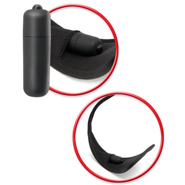 Pipedream Strapless Thong XL черный - Вибростимулятор клитора на трусиках - купить в секс шопе