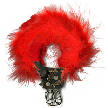 Pipedream Feather Love Cuffs красный - фото, отзывы