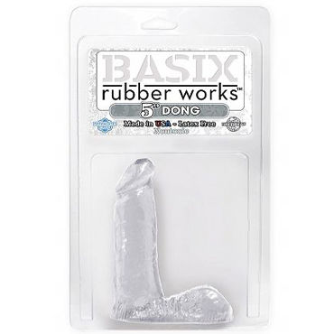 Pipedream Basix Rubber Works 13 см прозрачный - фото, отзывы