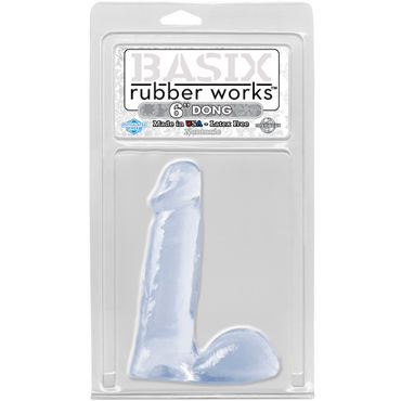 Pipedream Basix Rubber Works 15 см прозрачный - фото, отзывы