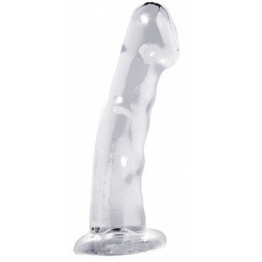 Pipedream Basix Rubber Works 16 см прозрачный, Фаллоимитатор для анально-вагинальной стимуляции