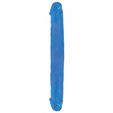 Pipedream Double Dong 30 см голубой, Двусторонний реалистичный фаллоимитатор