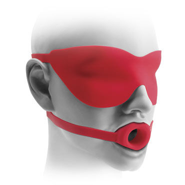 Pipedream Open Mouth Gag красный - Кляп-расширитель и маска - купить в секс шопе