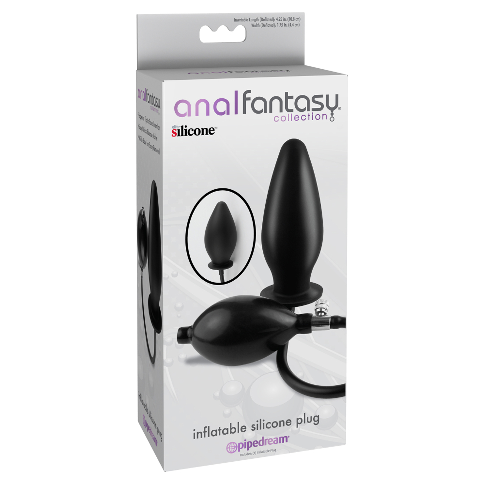 Pipedream Anal Fantasy Collection Inflatable Silicone Plug — фото 1