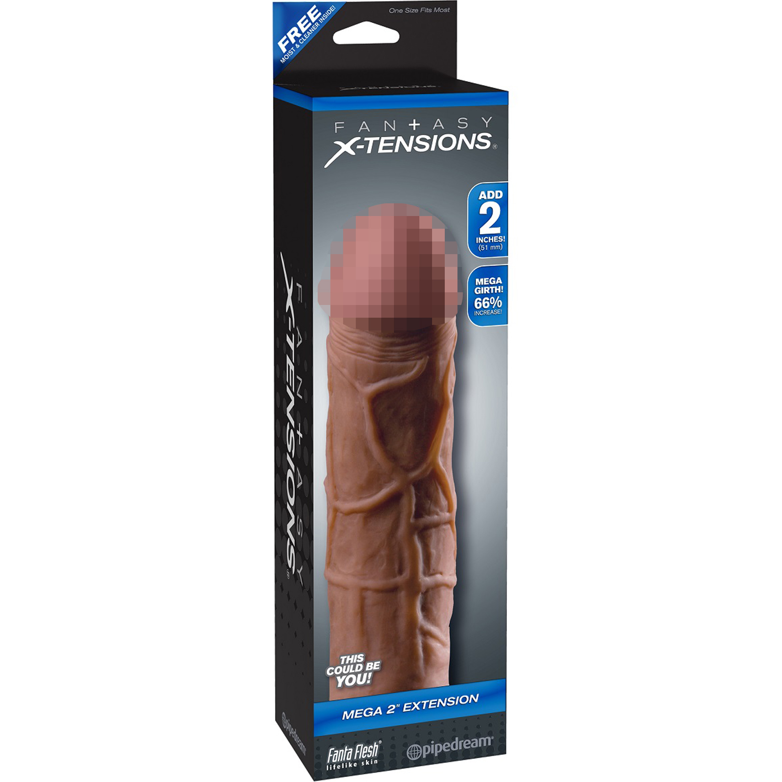 Pipedream Fantasy X-tensions Mega 2" Extension, коричневая