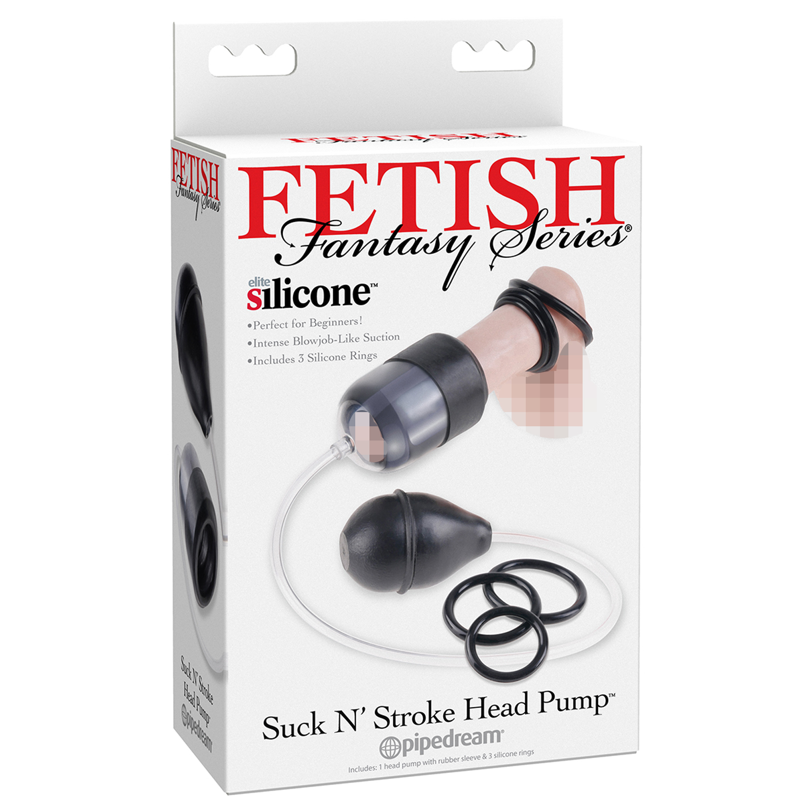 Pipedream Fetish Fantasy Series Suck N’ Stroke Head Pump, черная
