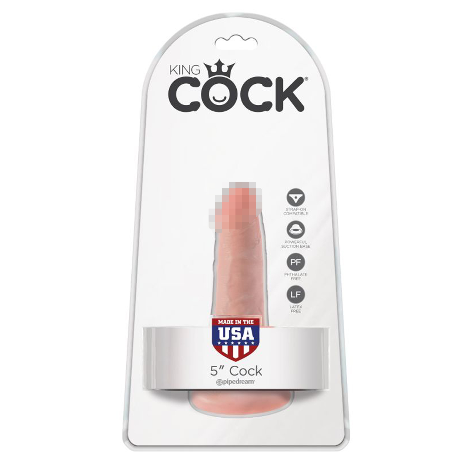 Pipedream King Cock 5'', телесный — фото 1
