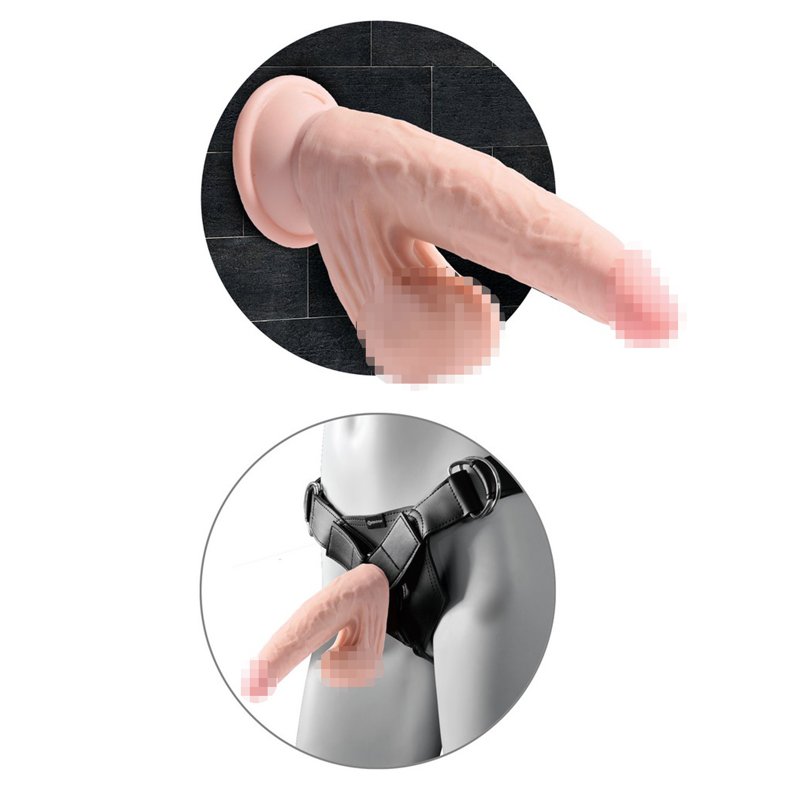 Pipedream King Cock Plus 8'' Triple Density, телесный — фото 5