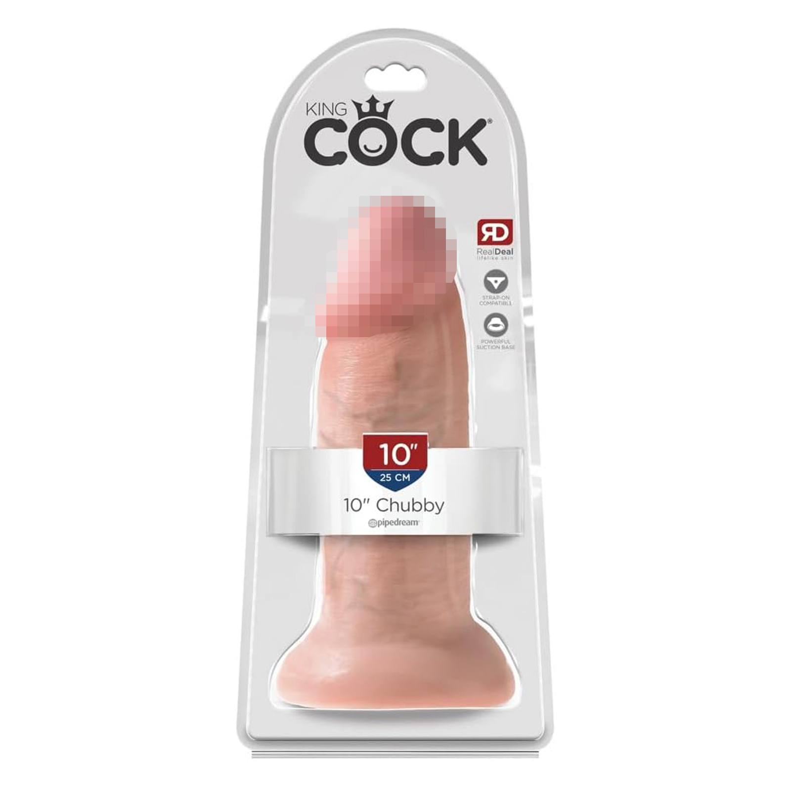 Pipedream King Cock 10'' Chubby, телесный — фото 1
