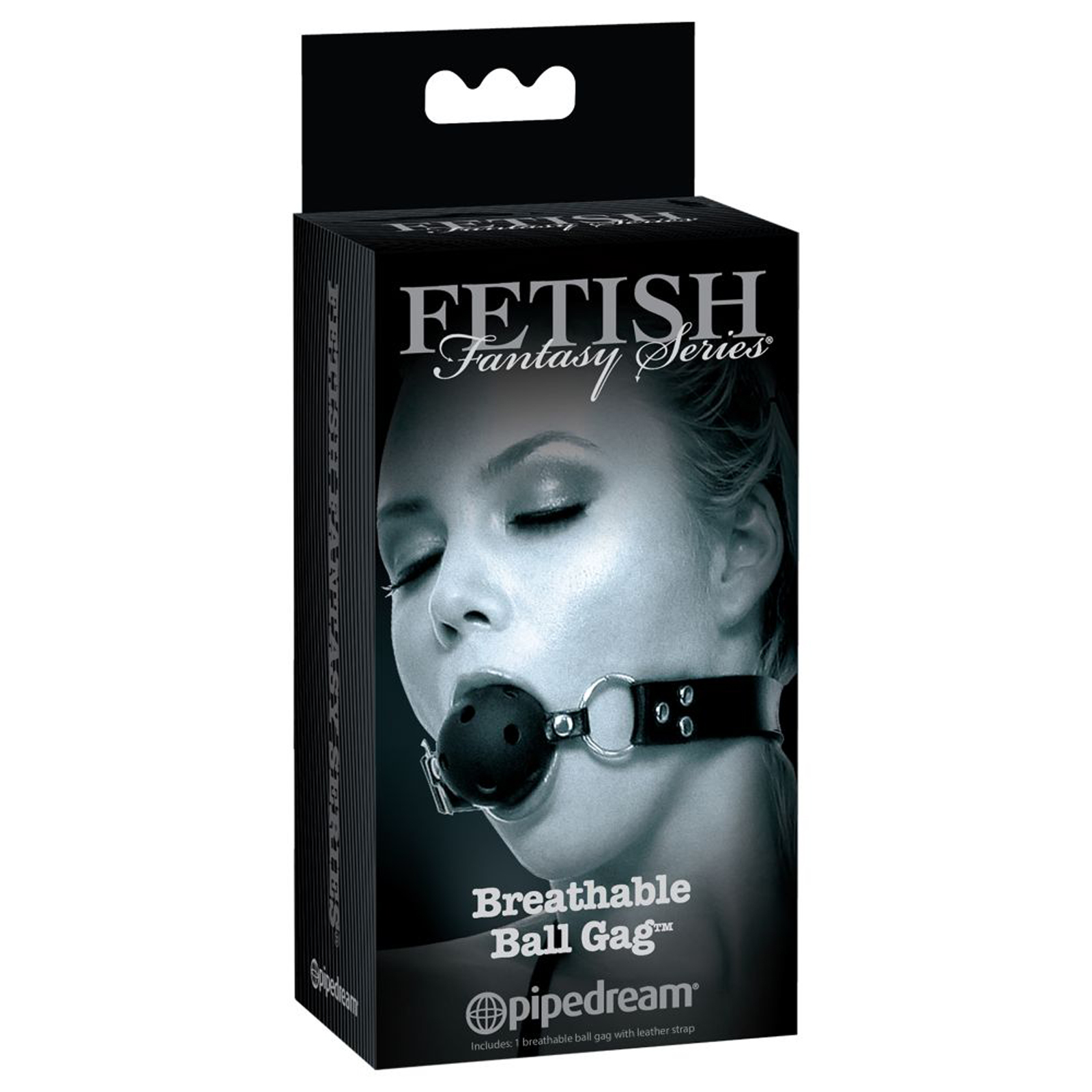Pipedream Breathable Ball Gag, черный — фото 1
