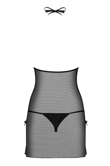 Obsessive Bisquitta Sensual Chemise, черная — фото 4