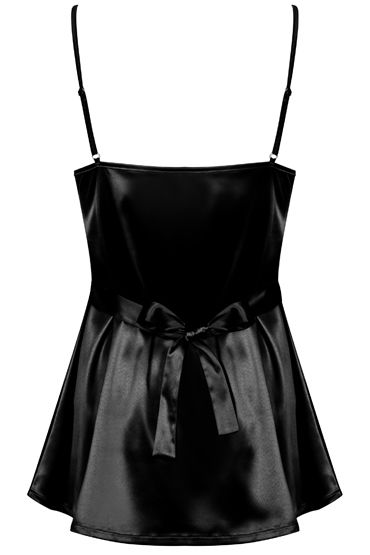 Obsessive Satinia Sexy Babydoll, черный — фото 4