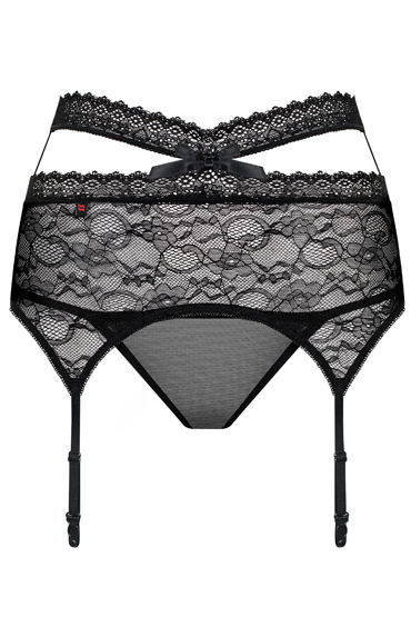 Obsessive Swanita Lace Garter Belt, черный — фото 3