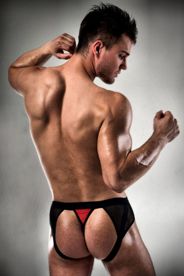 Passion 007 Thong, черно-красные — фото 2