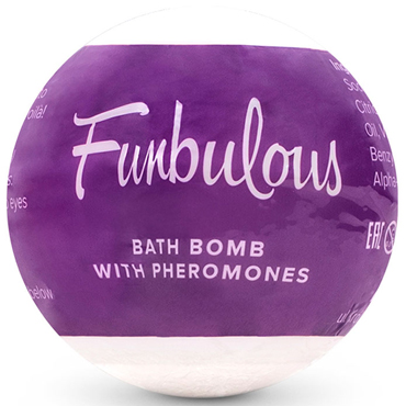 Obsessive Pheromone bath bomb Fun, 100 гр, Шипучая соль для ванны с феромонами, цветочно-фруктовый аромат