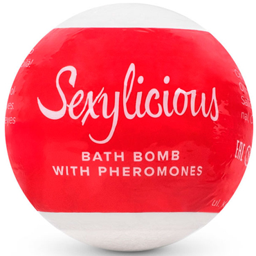 Obsessive Pheromone bath bomb Sexy, 100 гр, Шипучая соль для ванны с феромонами, восточно-древесный аромат