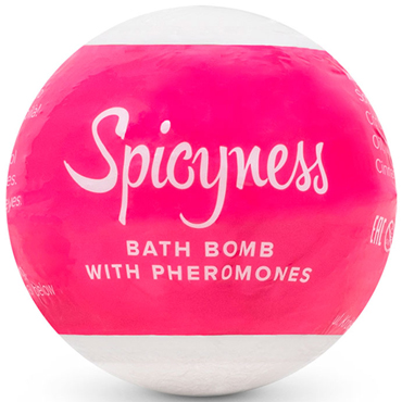 Obsessive Pheromone bath bomb Spicy, 100 гр, Шипучая соль для ванны с феромонами, восточно-цветочный аромат
